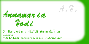 annamaria hodi business card